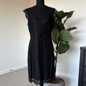 Xhilaration Black Lace Midi Dress